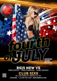 Black Maximalist 4th Of July A2 template