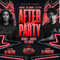 Black Maximalist After Night Party Instagram Post Iphosti le-Instagram template