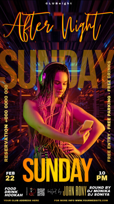 Black Maximalist After Night Party Instagram Story Template | PosterMyWall