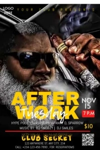 Black Maximalist After Work Party Pinterest Graphic Pinterest-Grafik template