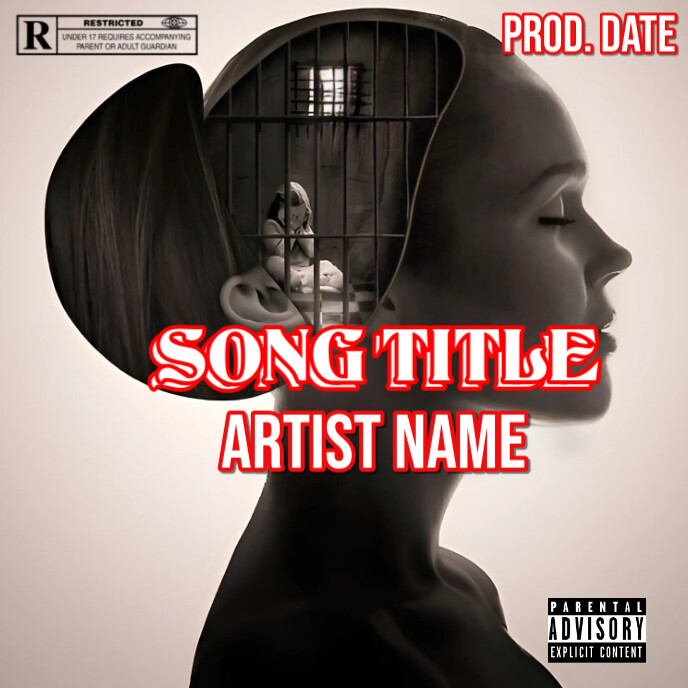 Black Maximalist Album Cover Album Cover Template | PosterMyWall