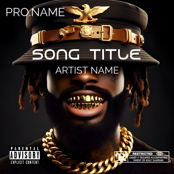 Black Maximalist Album Cover Album Cover Template | PosterMyWall
