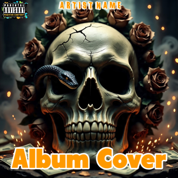 Black Maximalist Album Cover Album Cover Template | PosterMyWall