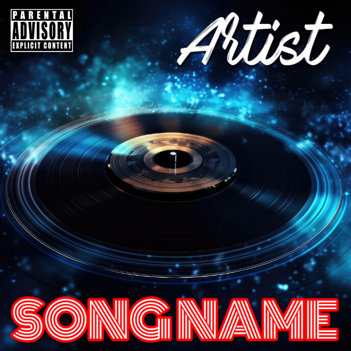 Black Maximalist Album Cover Album Cover Template | PosterMyWall