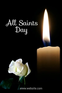 Black Maximalist All Saints Day Celebration Pinterest Graphic template