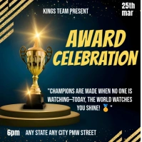 Black Maximalist Award Celebration Template  Square (1:1)