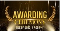 Black Maximalist Award Ceremony  Facebook Event Cover template