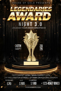 Black Maximalist Award Night  Poster template