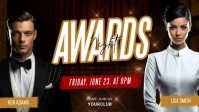 Black Maximalist Awards Night Facebook Cover template