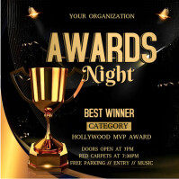 Black Maximalist Awards Night  Instagram Post template