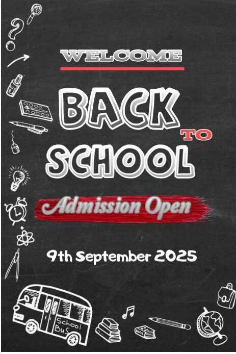 Black Maximalist Back To School Flyer, Customizable  Pinterest Graphic Ihluzo le-Pinterest template