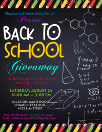 Black Maximalist Back To School Flyer (us Letter) template