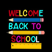 Black Maximalist Back To School Instagram Post template