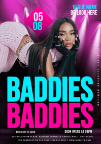 Black Maximalist Baddies Baddies  A4 template