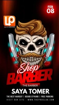 Black Maximalist Barbershop  Instagram Story template