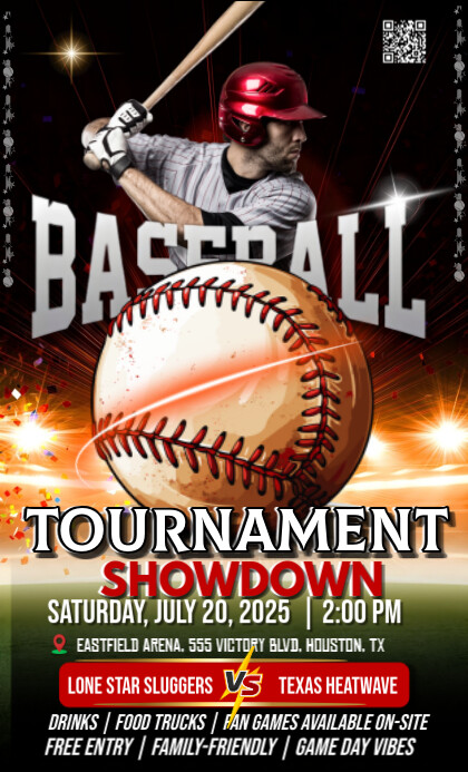 Black Maximalist Baseball Tournament   Us Legal template