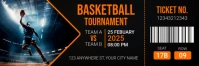 Black Maximalist Basketball Tournament Twitter Banner template