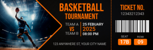 Black Maximalist Basketball Tournament Twitter Banner template