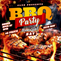 Nero BBQ Party Pos Instagram Template