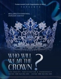 Black Maximalist Beauty Pageant  Flyer (us Letter) template