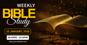 Black Maximalist Bible Study Facebook Shared Image template