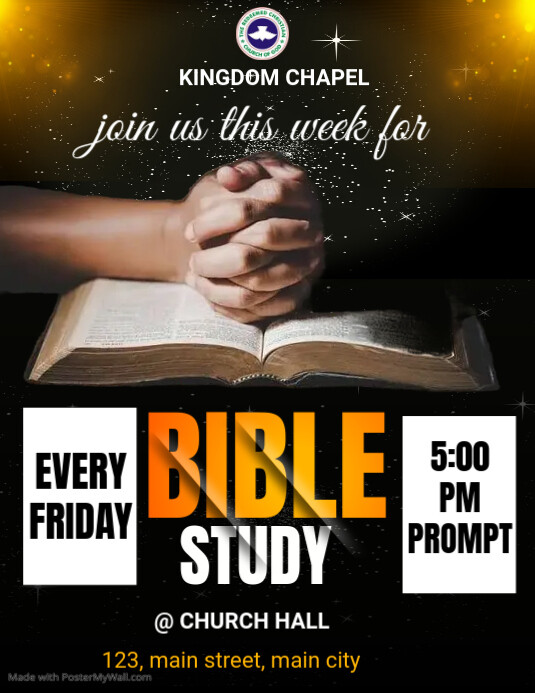 Copy of Black Maximalist Bible Study Flyer Flyer (us Letter) | PosterMyWall