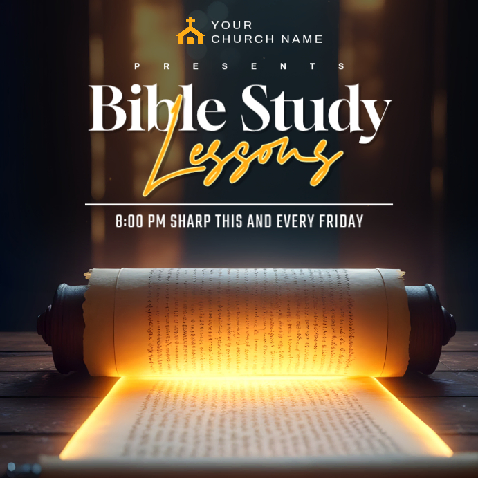 Copy of Black Maximalist Bible Study Flyer Square (1:1) | PosterMyWall