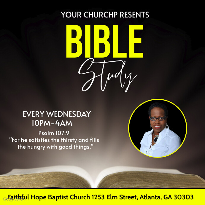 Copy of Black Maximalist Bible Study Instagram Post | PosterMyWall