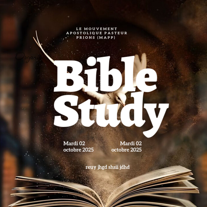 Black Maximalist Bible Study Instagram Post Template | PosterMyWall