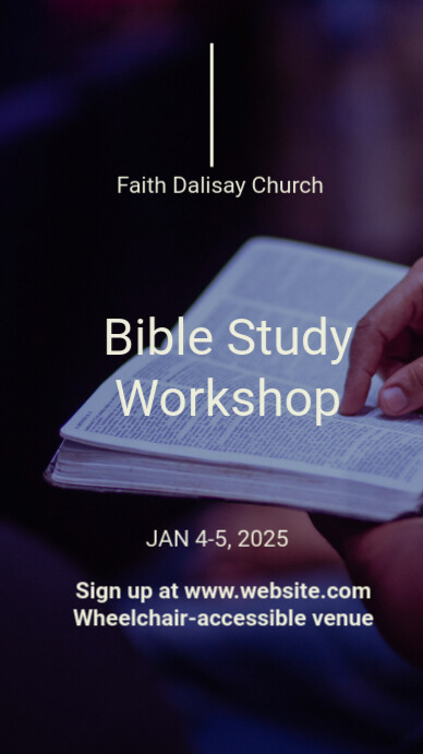 Copy of Black Maximalist Bible Study Instagram Story | PosterMyWall
