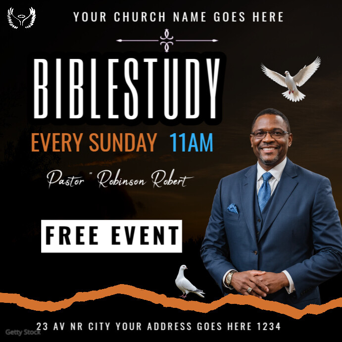 Copy of Black Maximalist Bible Study Sunday Instagram Post | PosterMyWall