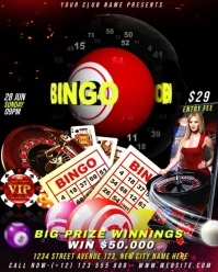 Black Maximalist Bingo Instagram Portrait template