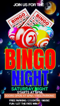 Black Maximalist Bingo Night  Instagram Story template