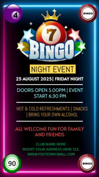 Black Maximalist Bingo Night Instagram Story template
