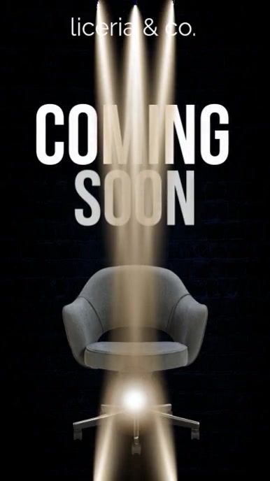 Black Maximalist Black And White coming soon Digital Display (9:16) template