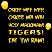 Black Maximalist Black And Yellow Ti-cats Chant Hamilton Instagram Post template