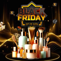 Hitam Black Friday Sale Publicación de Instagram Template