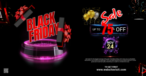 Black Maximalist Black Friday  Facebook Event Cover Facebook Event Cover template