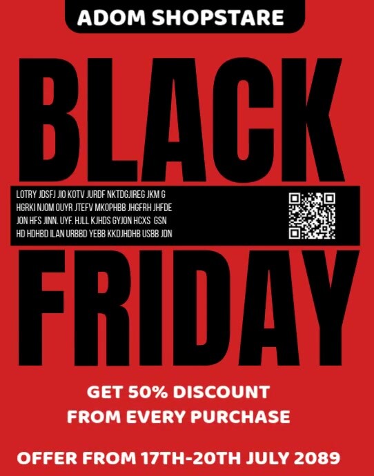 Black Maximalist Black Friday  Poster/wallboard โปสเตอร์/กระดานบนผนัง template