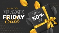 Black Maximalist Black Friday Sale Business C นามบัตร template