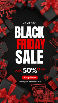 Black Maximalist  Black Friday Sale  Instagram Story template