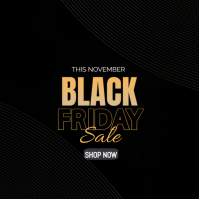 Black Maximalist Black Friday Sale Instagram Post template