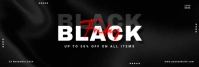 Black Maximalist Black Friday Sale  Linkedin Banner template