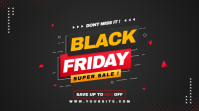 Black Maximalist Black Friday Sales Digital Display (16:9) template