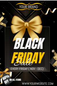Black Maximalist Black Friday Sales  Pinterest Graphic Pinterest-afbeelding template