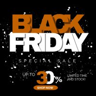 Black Maximalist Black Friday  Square (1:1) template