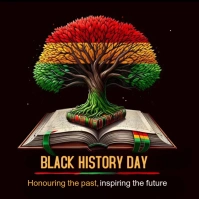 Black Maximalist Black History Day Instagram Post template