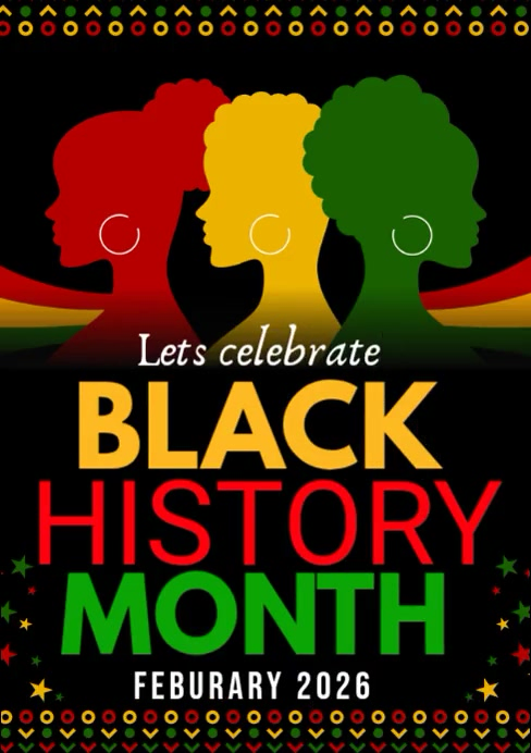 Black Maximalist Black History Month A3 Template | PosterMyWall