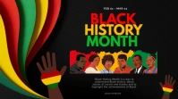 Black Maximalist Black History Month Digital Display (16:9) template