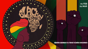 Black Maximalist Black History Month Digital Display (16:9) template